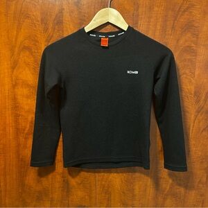 [EUC] Kids Kombi Black Long-Sleeve Thermal Top